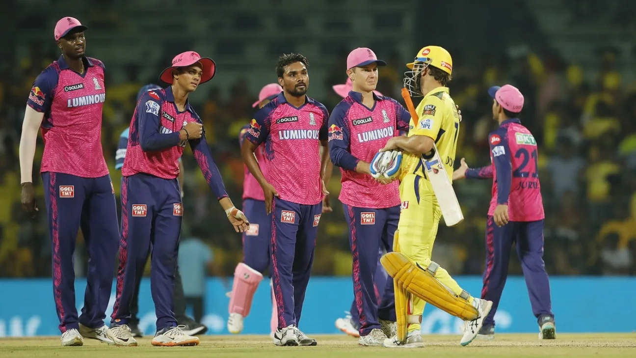 rajasthan royals vs chennai super kings match scorecard